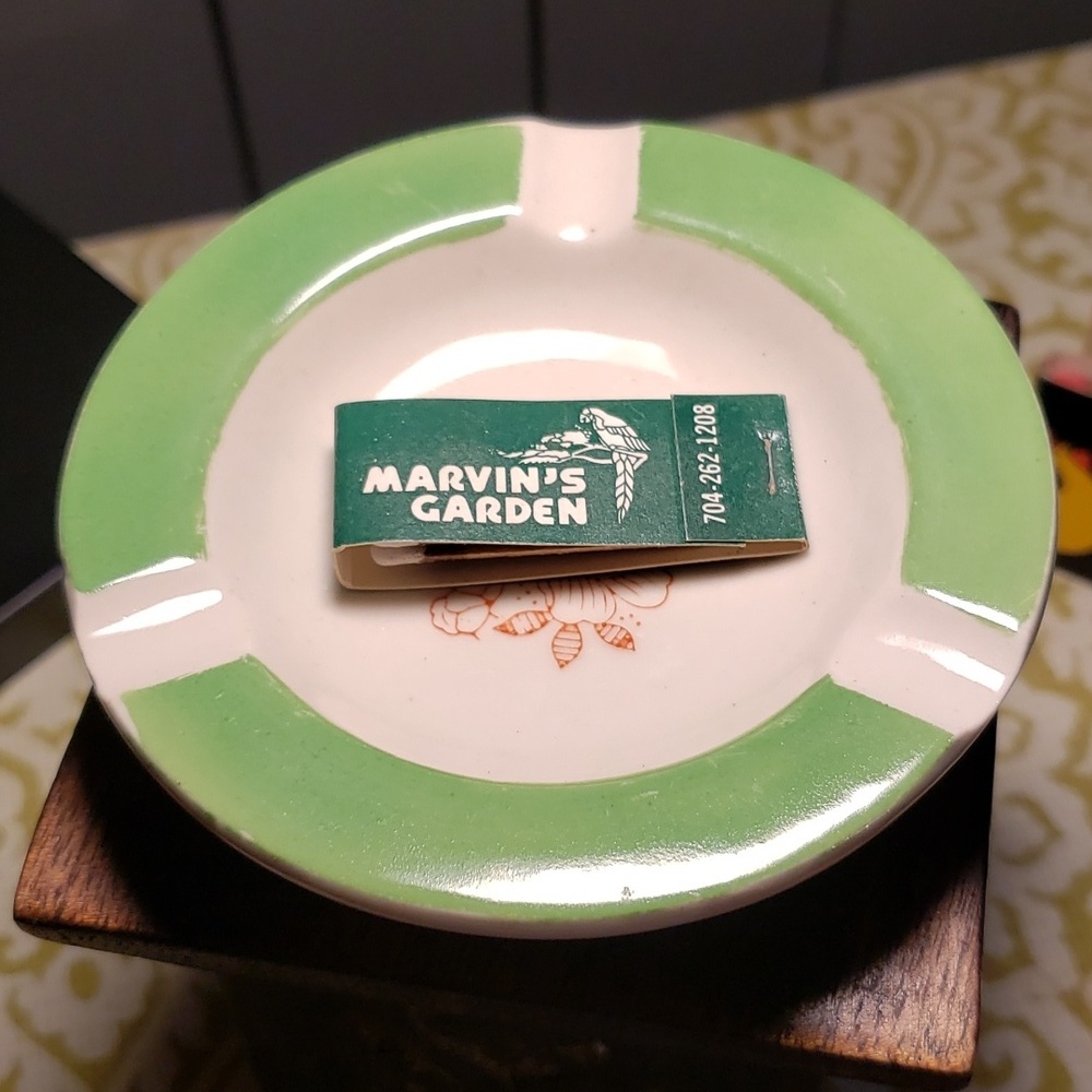 Vtg ashtray and matches Japan